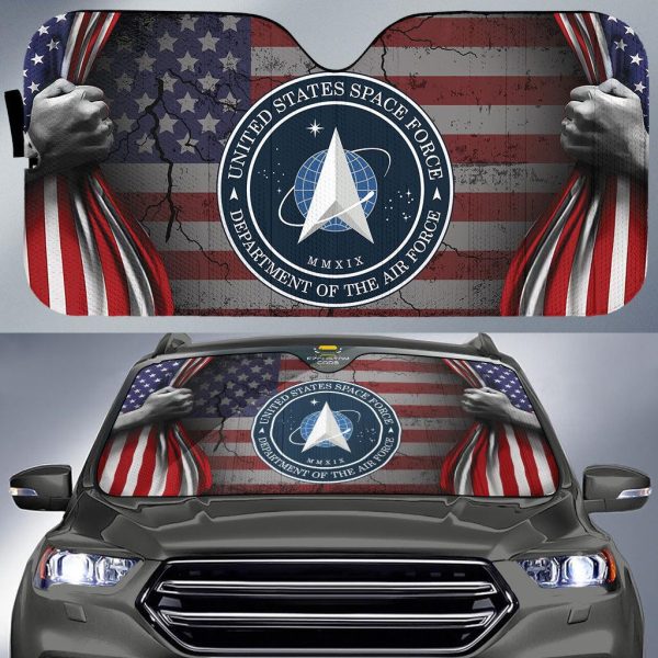 U.S. Space Force Army Car Sun Shade Army Car Accessories