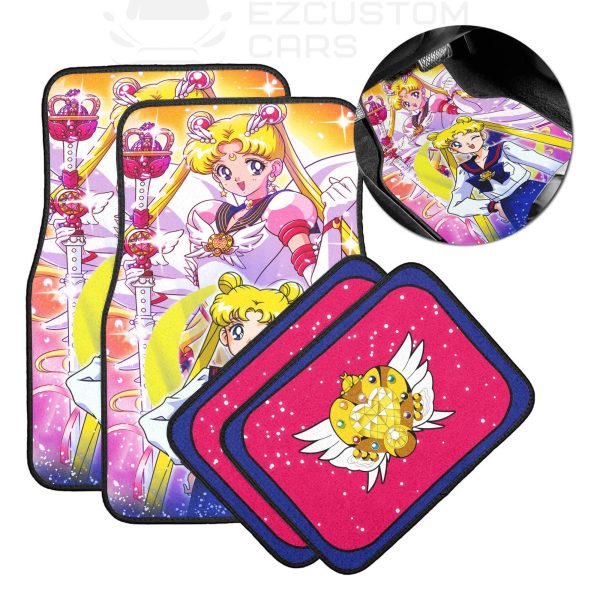 usagi tsukino sailor moon christmas anime car floor mats 1mm8g