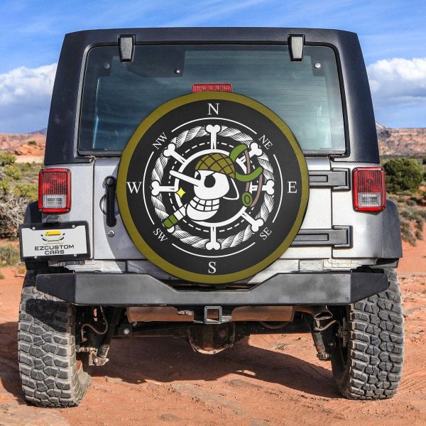 Usopp Spare Tire Cover Custom One Piece Anime Car Accessories