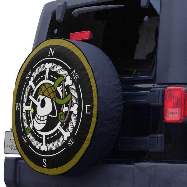 usopp spare tire cover custom one piece anime car accessories pknmh