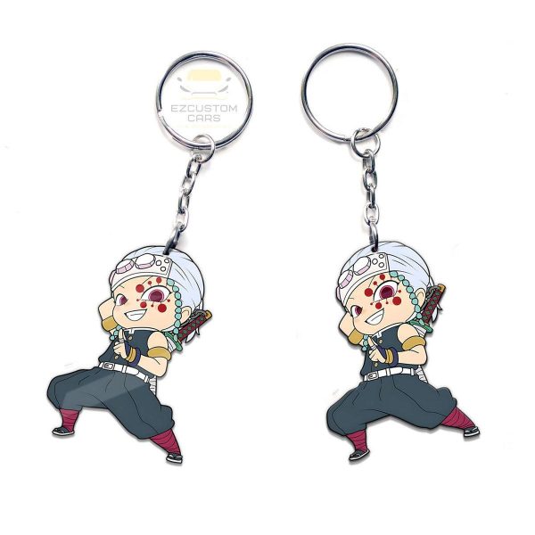 uzui tengen custom keychains demon slayer anime car accessories gaop1
