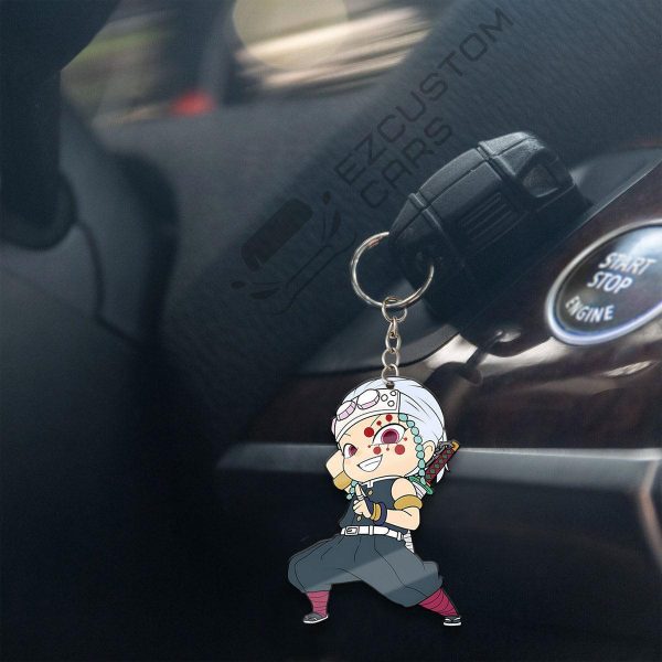 uzui tengen custom keychains demon slayer anime car accessories jpzql