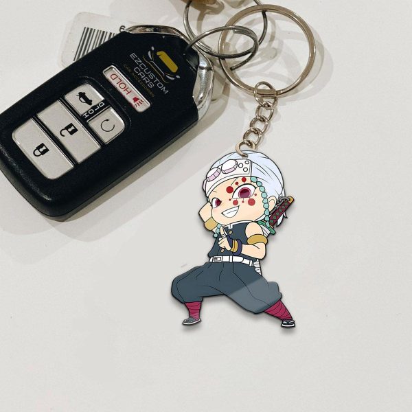 uzui tengen custom keychains demon slayer anime car accessories qe26l