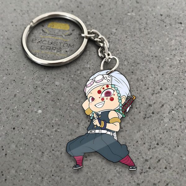 Uzui Tengen Car Accessories Custom Anime Demon Slayer Swords Keychains