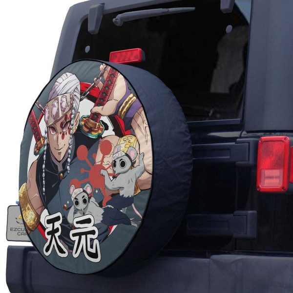 uzui tengen spare tire cover demon slayer anime custom car accessories h4l6n