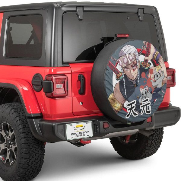 uzui tengen spare tire cover demon slayer anime custom car accessories zig9q