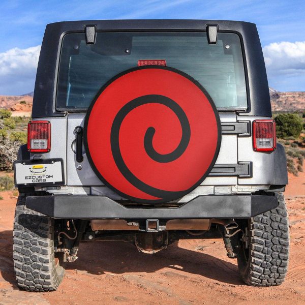 Uzumaki Clan Symbols Spare Tire Cover Custom Naruto Anime Car Accessories