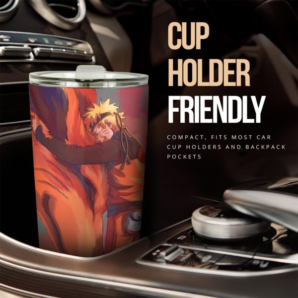 Uzumaki Naruto x Kurama Car Tumbler Cup Custom Naruto Anime Car Accessories