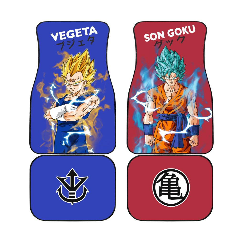 Vegeta and Son Goku Car Floor Mats Custom Anime Dragon Ball Z Car Accessories Vegeta and Son Goku Car Floor Mats Custom Anime Dragon Ball Z Car Accessories