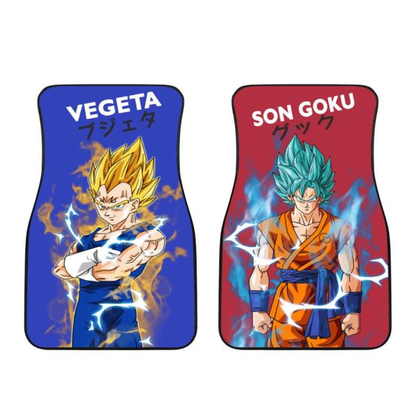 Vegeta and Son Goku Car Floor Mats Custom Anime Dragon Ball Z Car Accessories 1 vegeta and son goku car floor mats custom anime dragon ball z car accessories wwfgg