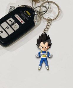 Vegeta Classic Keychains Custom Anime Dragon Ball Car Accessories