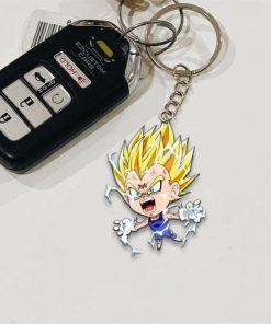 Vegeta Majin Keychains Custom Dragon Ball Anime Car Accessories