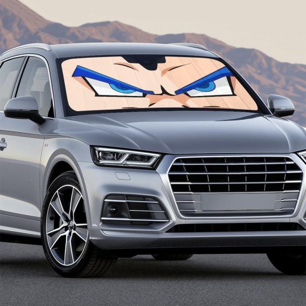 Vegeta Saiyan Blue Car Sunshade Anime DBZ Car Accessories