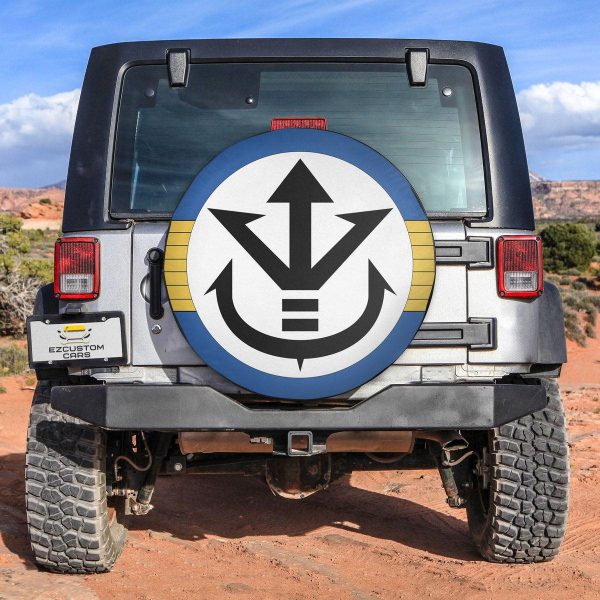 Vegeta Saiyan Royal Symbol Spare Tire Cover Custom Dragon Ball Anime Car Accessories
