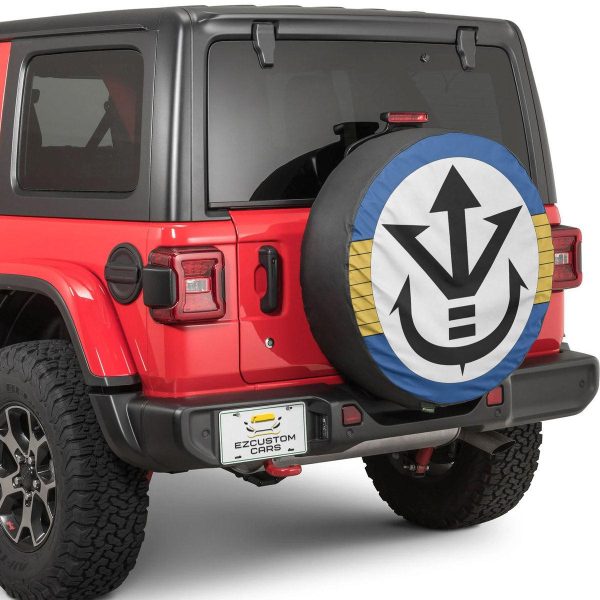 vegeta saiyan royal symbol spare tire cover custom dragon ball anime car accessories qbkas