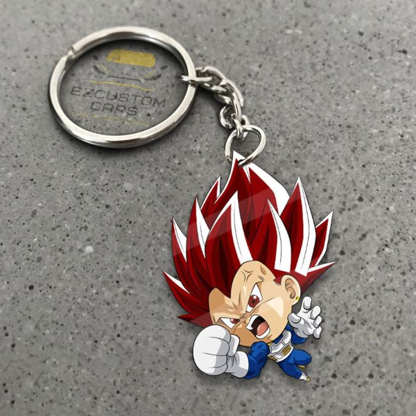 Vegeta Super Saiyan God Keychains Custom Anime Dragon Ball Car Accessories Vegeta Super Saiyan God Keychains Custom Anime Dragon Ball Car Accessories