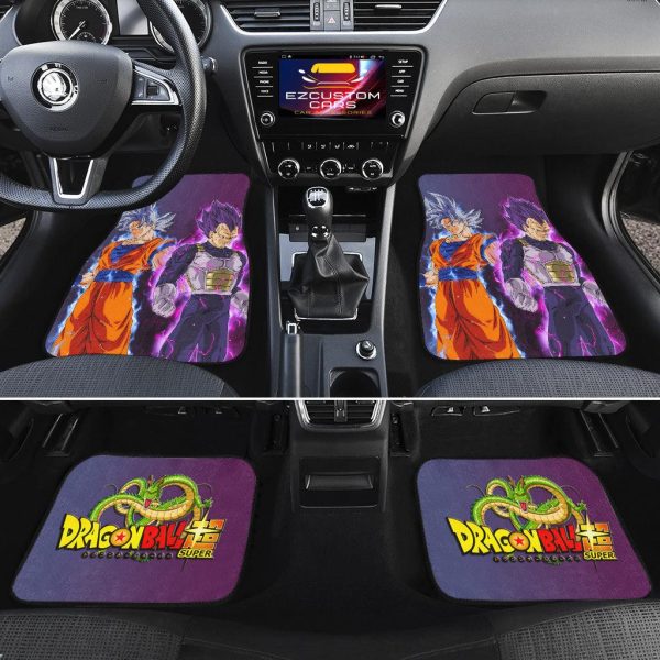 vegeta ultra ego and goku ultra instinct master car floor mats custom dragon ball anime car accessories qgxwg