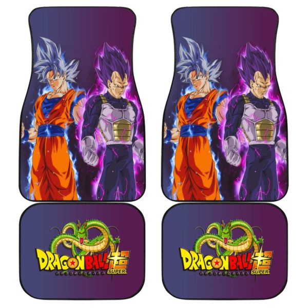 Vegeta Ultra Ego and Goku Ultra Instinct Master Car Floor Mats  Dragon Ball Anime Car Accessories