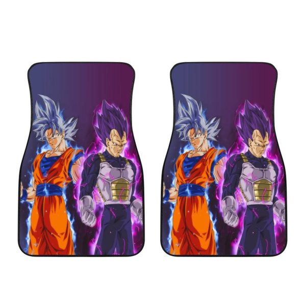 Vegeta Ultra Ego and Goku Ultra Instinct Master Car Floor Mats  Dragon Ball Anime Car Accessories