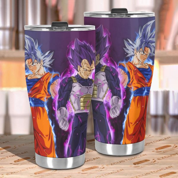 vegeta ultra ego and goku ultra instinct master car tumbler cup dragon ball anime car accessories 1wnou