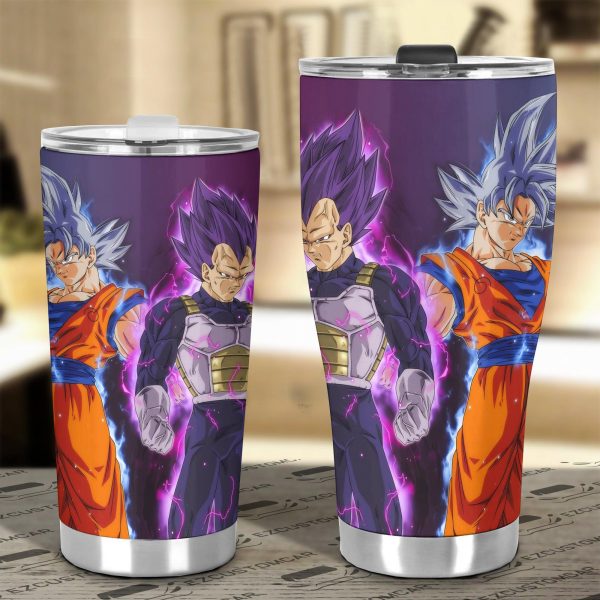 vegeta ultra ego and goku ultra instinct master car tumbler cup dragon ball anime car accessories llqeb