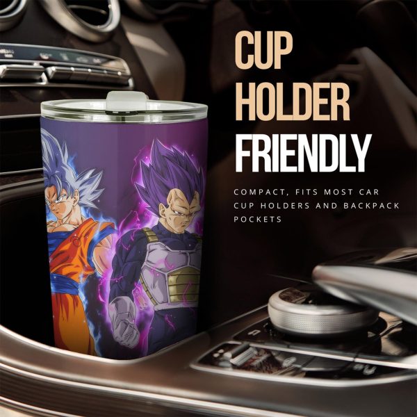 vegeta ultra ego and goku ultra instinct master car tumbler cup dragon ball anime car accessories wucm7