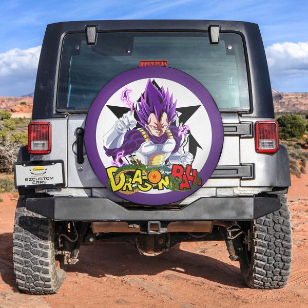 Vegeta Ultra Ego Spare Tire Cover Custom Dragon Ball Anime Car Accessories