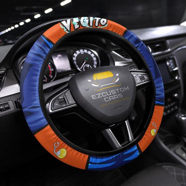 Gogeta Anime Steering Wheel Cover Custom Dragon Ball Anime Car Accessories
