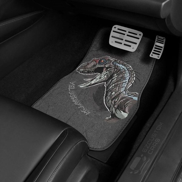 velociraptor car floor mats custom dinosaur car accessories qsurb
