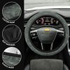 Velociraptor Pattern Anime Steering Wheel Cover Custom Dinosaur Car Accessories