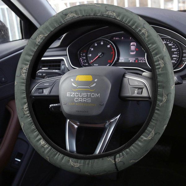 velociraptor pattern anime steering wheel cover custom dinosaur car accessories wcf1w