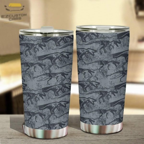 Stegosaurus Pattern Car Accessories Custom Dinosaur Car Tumbler Cup
