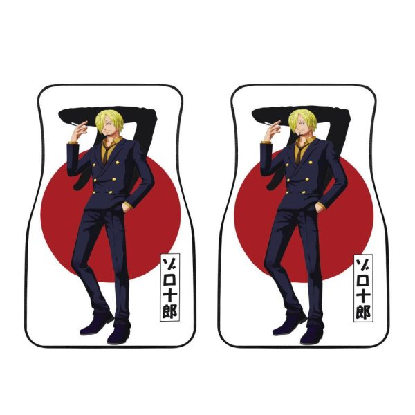 Vinsmoke Sanji Car Floor Mats Custom One Piece Sanji Flag Car Accessories