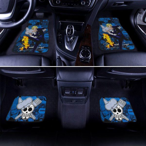 vinsmoke sanji car floor mats one piece anime decor for cars od67f