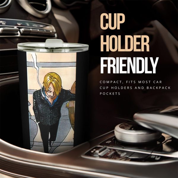vinsmoke sanji car tumbler cup one piece anime car accessories fm66q