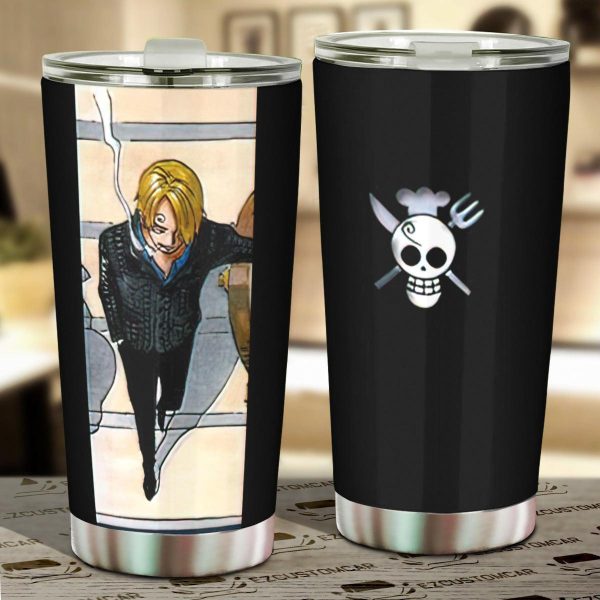 Sanji Car Tumbler Cup Custom One Piece Anime Car Accessories