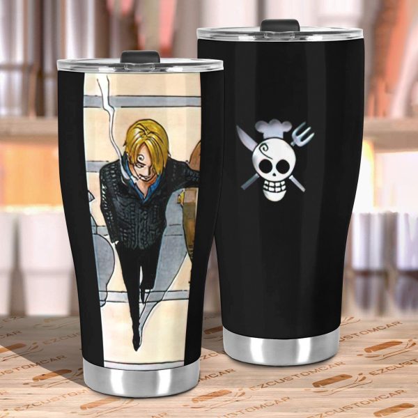 vinsmoke sanji car tumbler cup one piece anime car accessories ltgtd