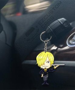 vinsmoke sanji keychains custom one piece anime car accessories ecws5
