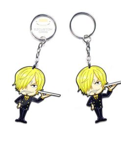 vinsmoke sanji keychains custom one piece anime car accessories qln6j