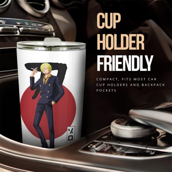 vinsmoke sanji stainless steel tumbler custom one piece sanji flag car accessories 7bzev