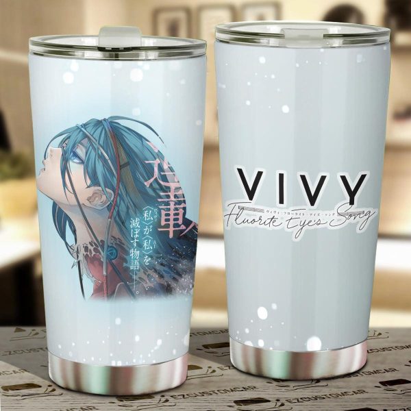 Ophelia Stainless Steel Tumbler Custom Vivy: Fluorite Eye’s Song Anime Car Accessories