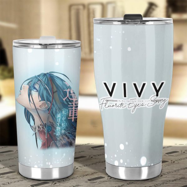vivy stainless steel tumbler custom vivy fluorite eyes song anime car accessories xnsxj