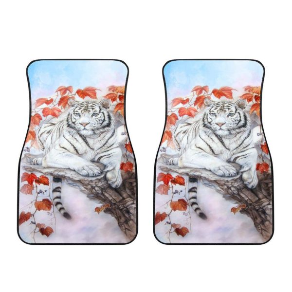 white tiger car floor mats custom tiger car accessories czfoc