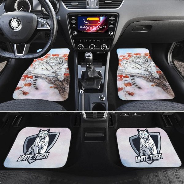 white tiger car floor mats custom tiger car accessories udhgz