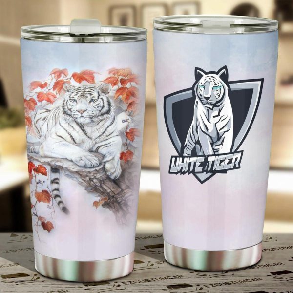 Hidden Tiger Car Tumbler Cup Custom Tiger Car Accessories