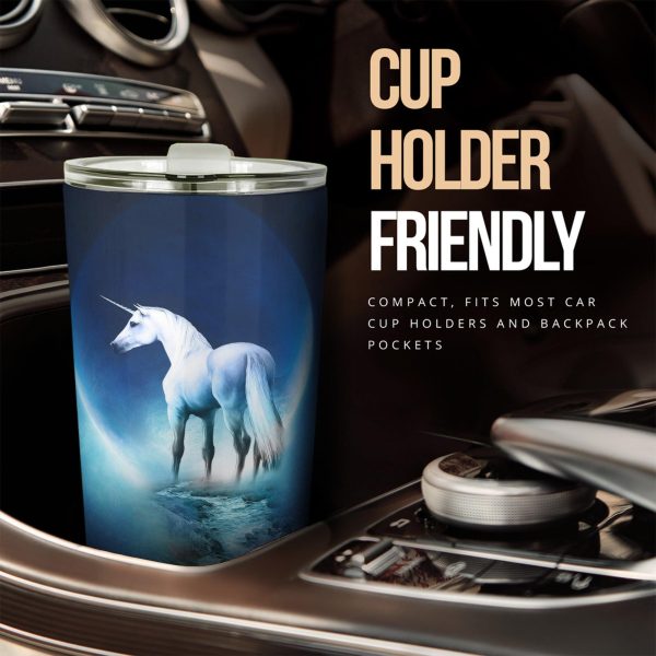 white unicorn car tumbler cup custom unicorn car accessories wllkz