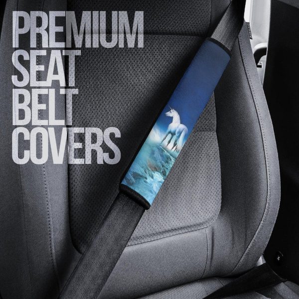 white unicorn seat belt covers custom unicorn car accessories cpfvf