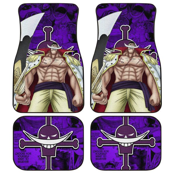 Whitebeard Car Floor Mats One Piece Anime Decor For Cars