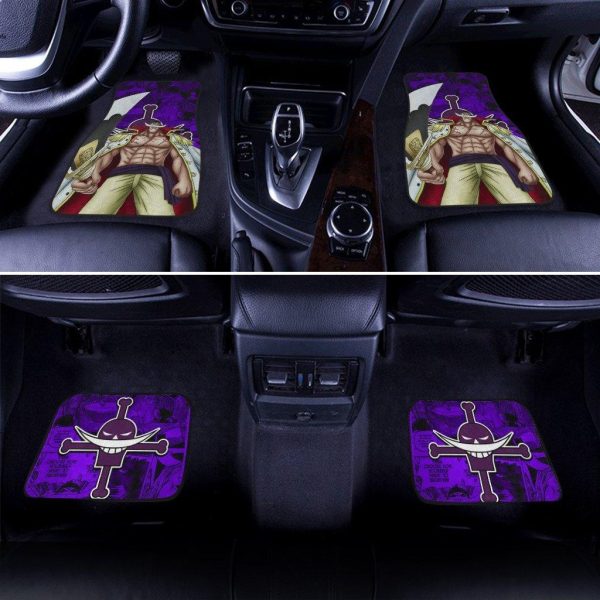 whitebeard car floor mats one piece anime decor for cars tf2lv