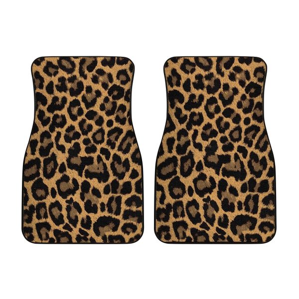 Wild Cheetah Brown Skin Pattern Car Floor Mats